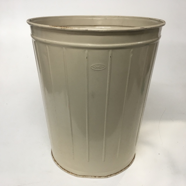 BIN, Cream Metal Ribbed